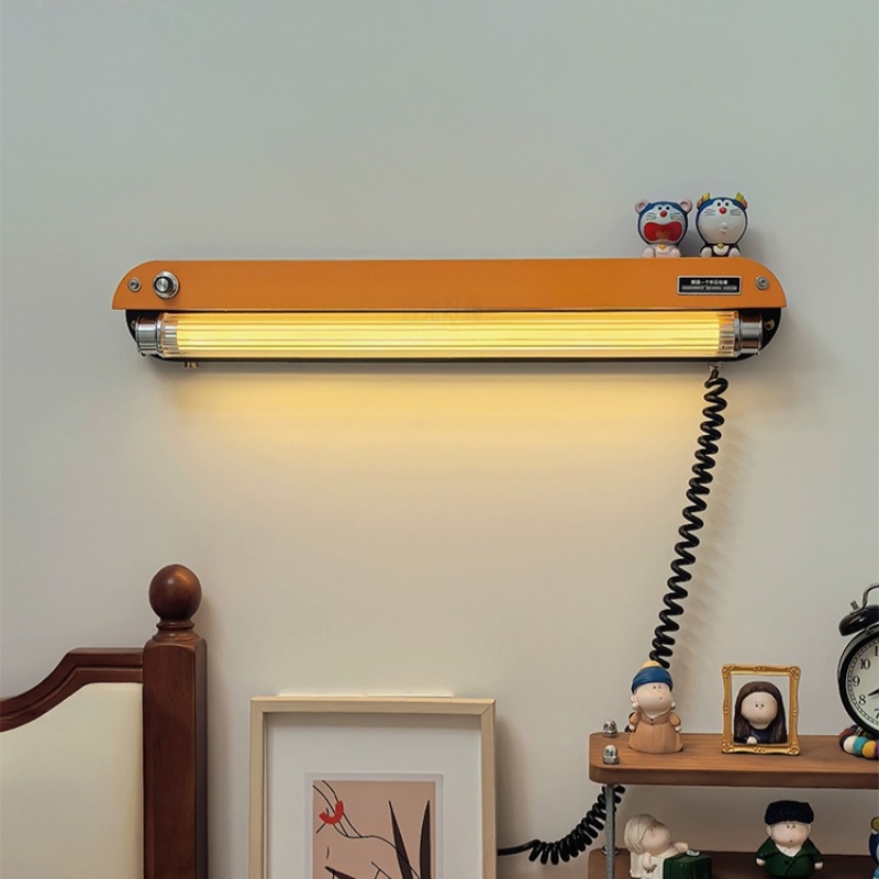 Home Office Industrial Style - Lámpara de pared de aluminio de