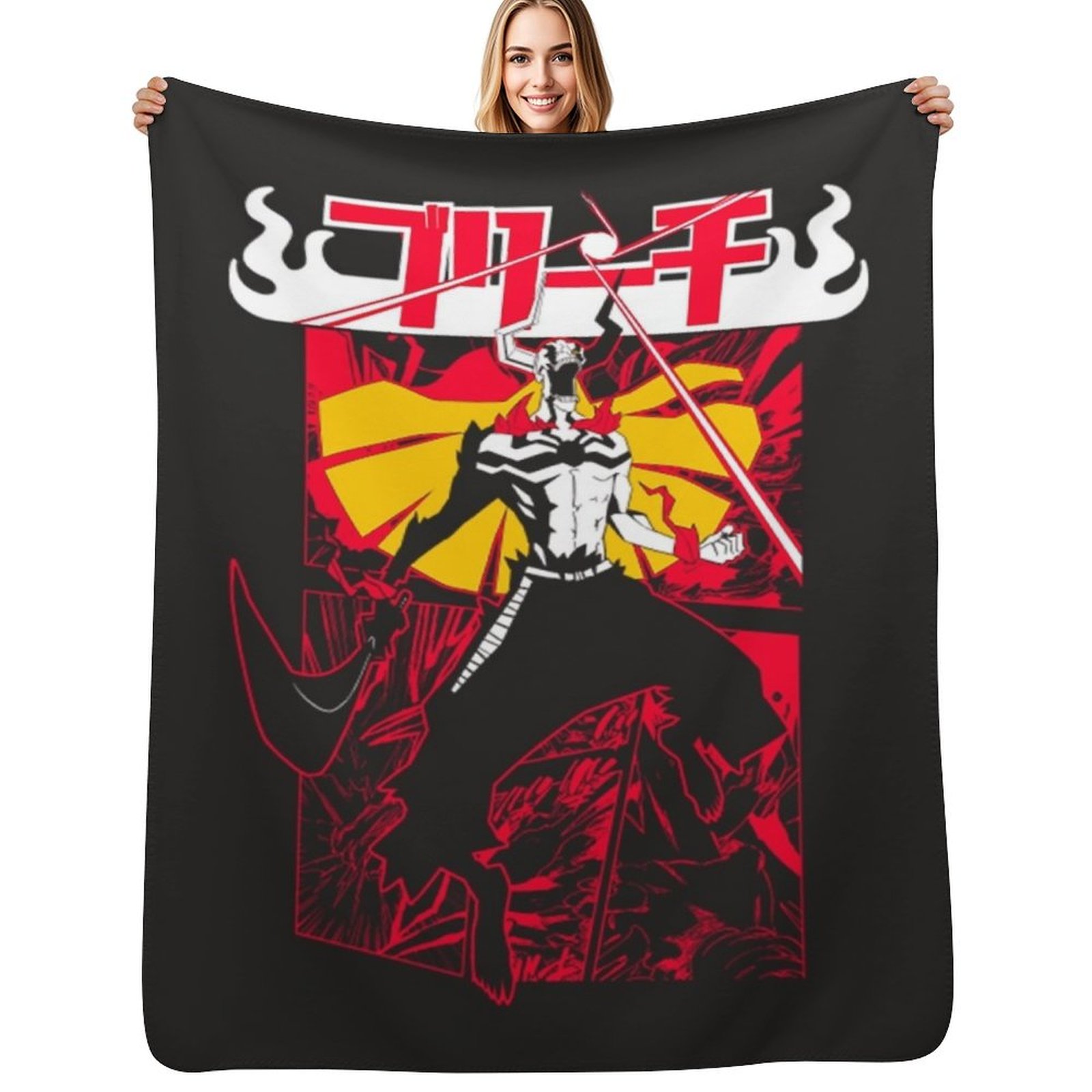 Home Office Bleaching - Camiseta Bleach Vasto Lorde Ichigo, manta