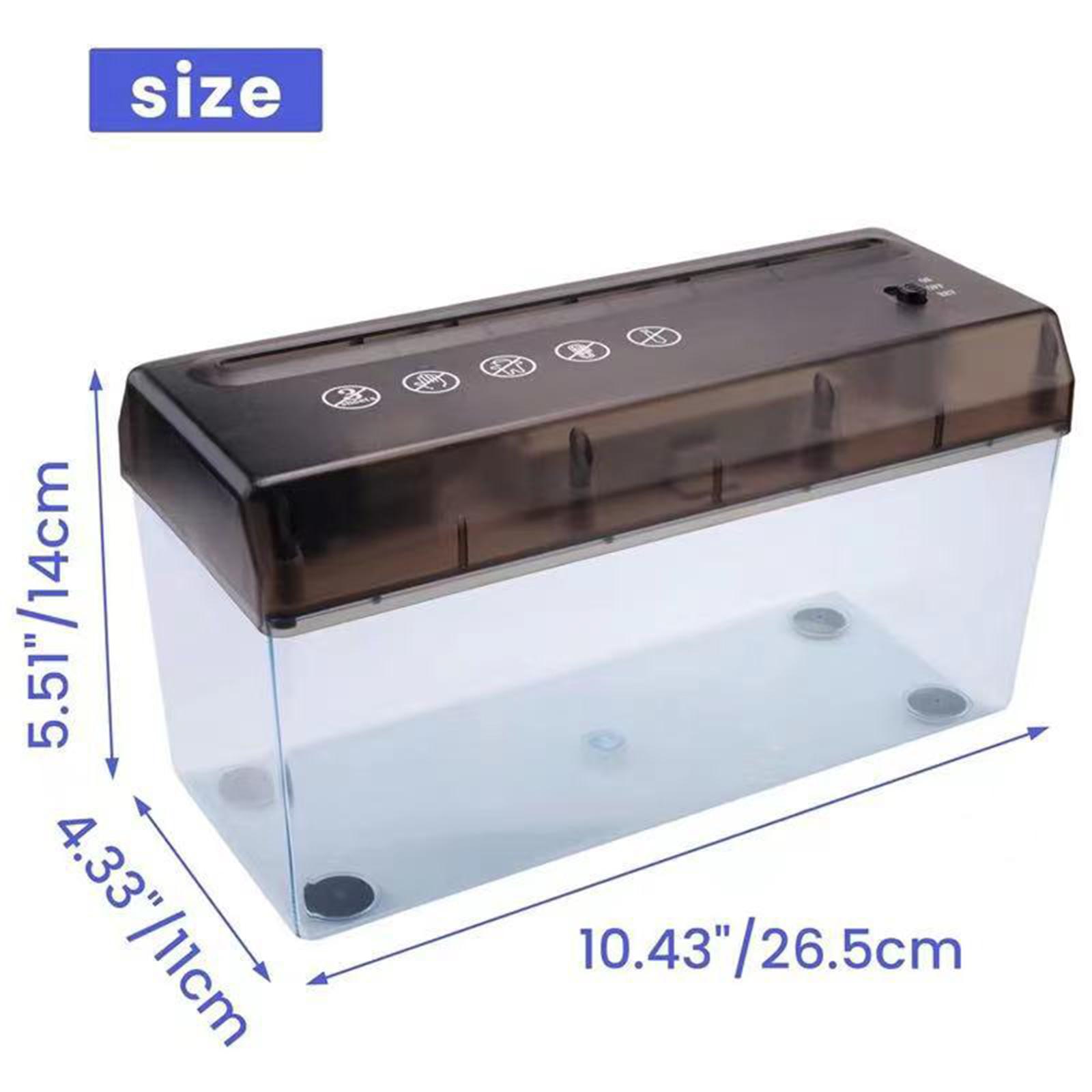 Home Office Paper Shredder - Minitrituradora de papel con USB, cortadora