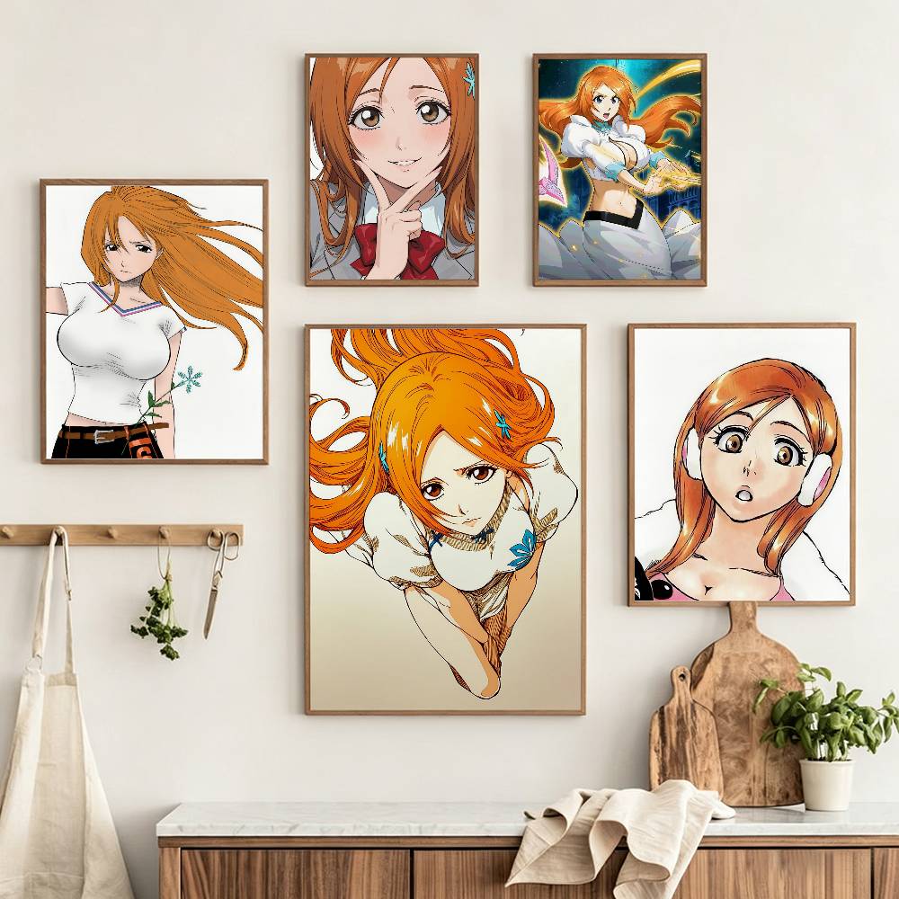 Home Office Bleaching - Póster Inoue O-Orihime B-BLEACH, arte de