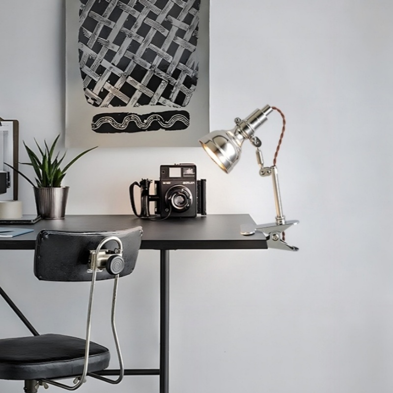 Home Office Industrial Style - Luz de lectura de aluminio con