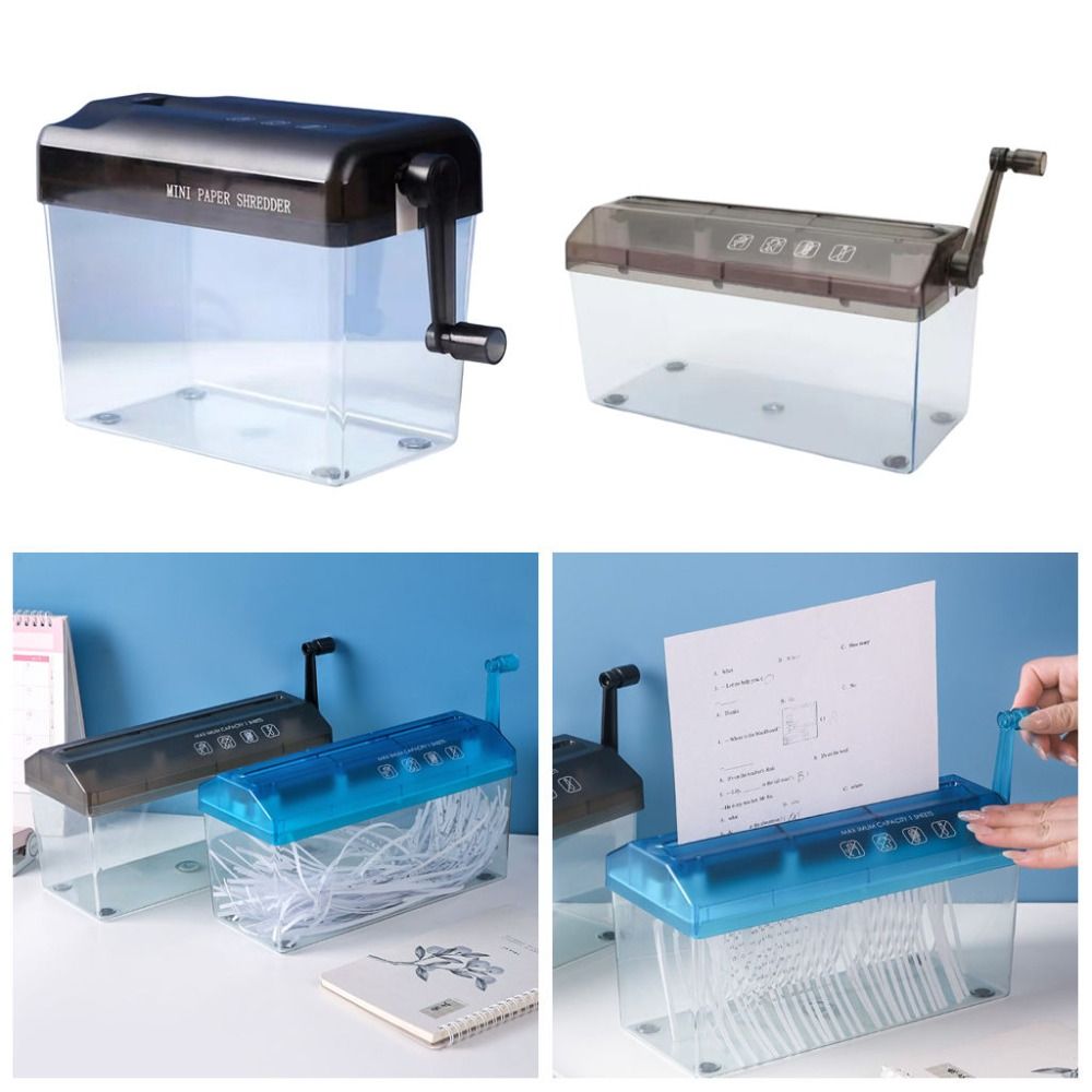 Home Office Paper Shredder - Trituradora Manual de Papel de Alta