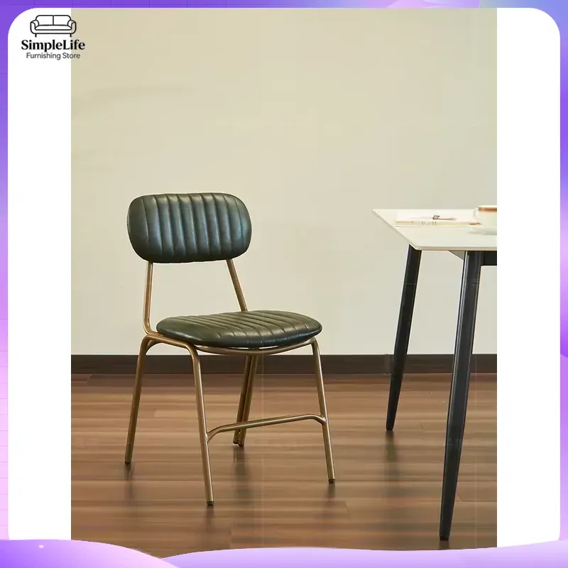 Home Office Industrial Style - Silla de Comedor Retro de Hierro,