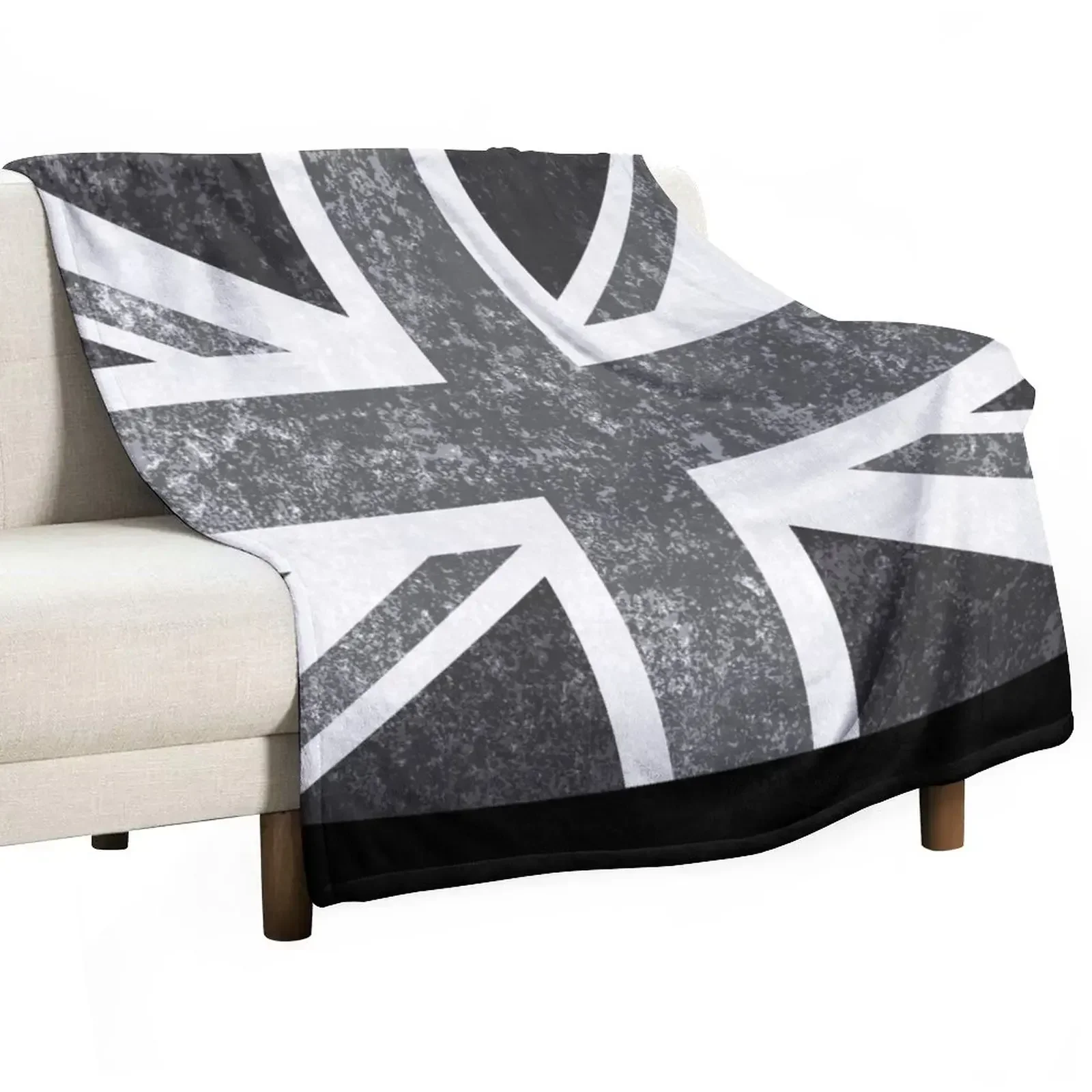 Union Jack Vintage Grayscale - - Home Office United Kingdom reseña y precio