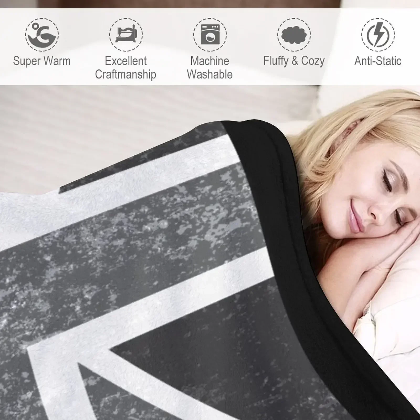 Union Jack Vintage Grayscale - - Home Office United Kingdom reseña y precio