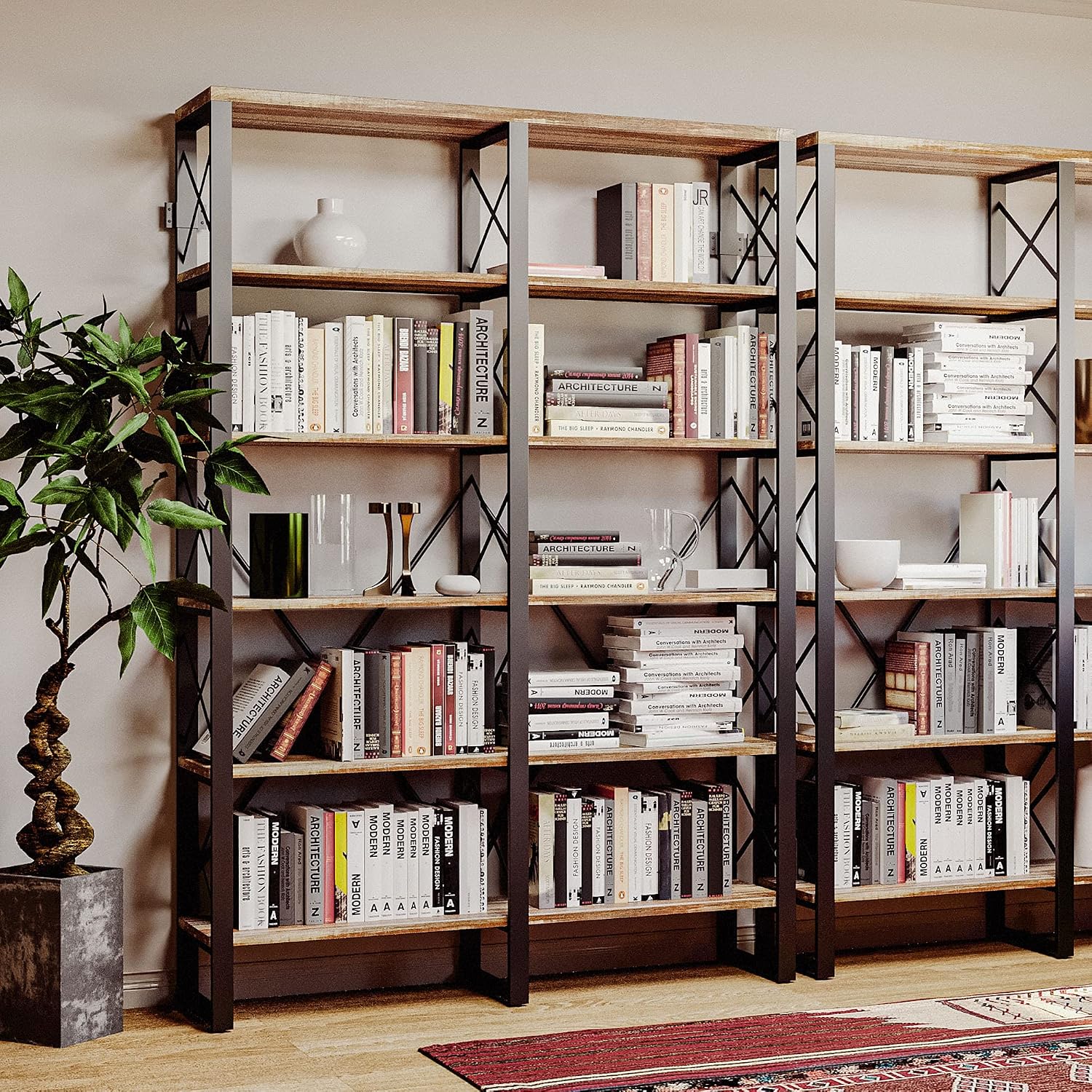 Estantería Abierta de Seis Niv - Home Office Industrial Style reseña y precio