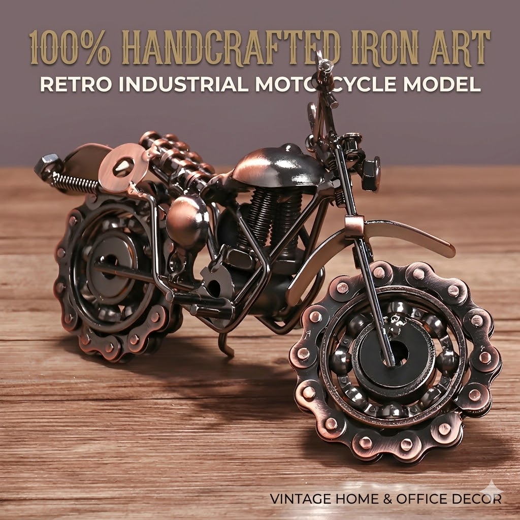Modelo de Motocicleta de Hierr - Home Office Industrial Style reseña y precio