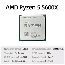 CPU AMD Ryzen 5 5600X de 6 Núc - Home Office Box reseña y precio