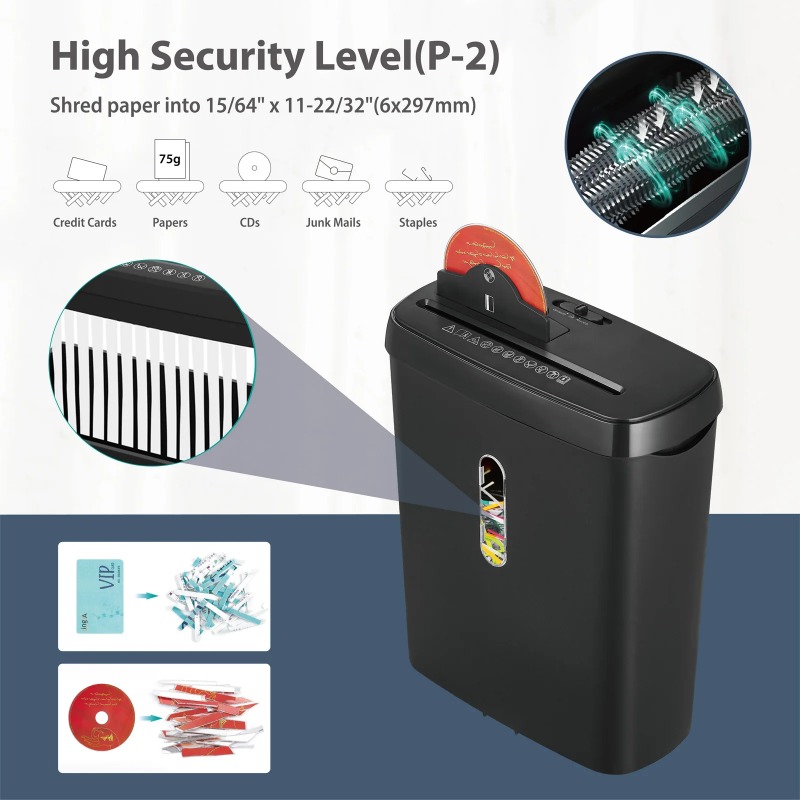 Trituradora 108P para oficina, - Home Office Paper Shredder reseña y precio