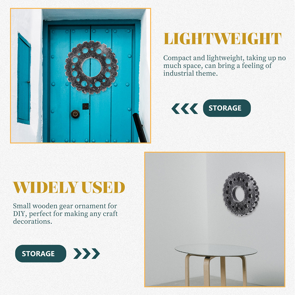 2 Piezas de Adornos de Madera  - Home Office Industrial Style reseña y precio
