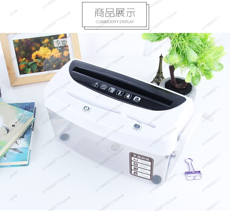 Trituradora de papel con maniv - Home Office Paper Shredder reseña y precio