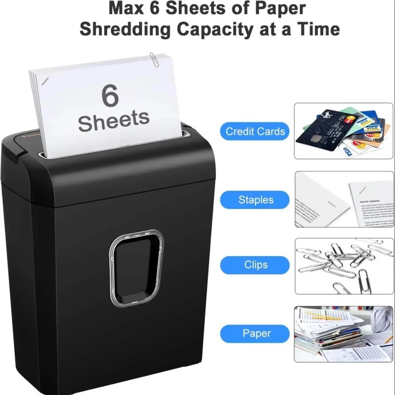 Trituradora de papel microcort - Home Office Paper Shredder reseña y precio