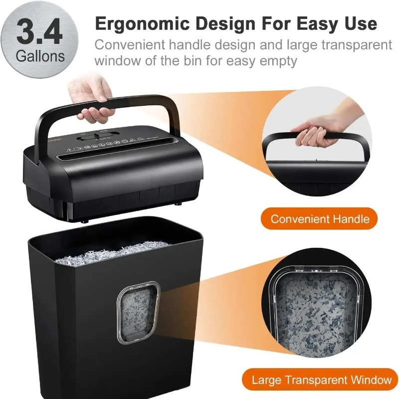 Trituradora de papel microcort - Home Office Paper Shredder reseña y precio