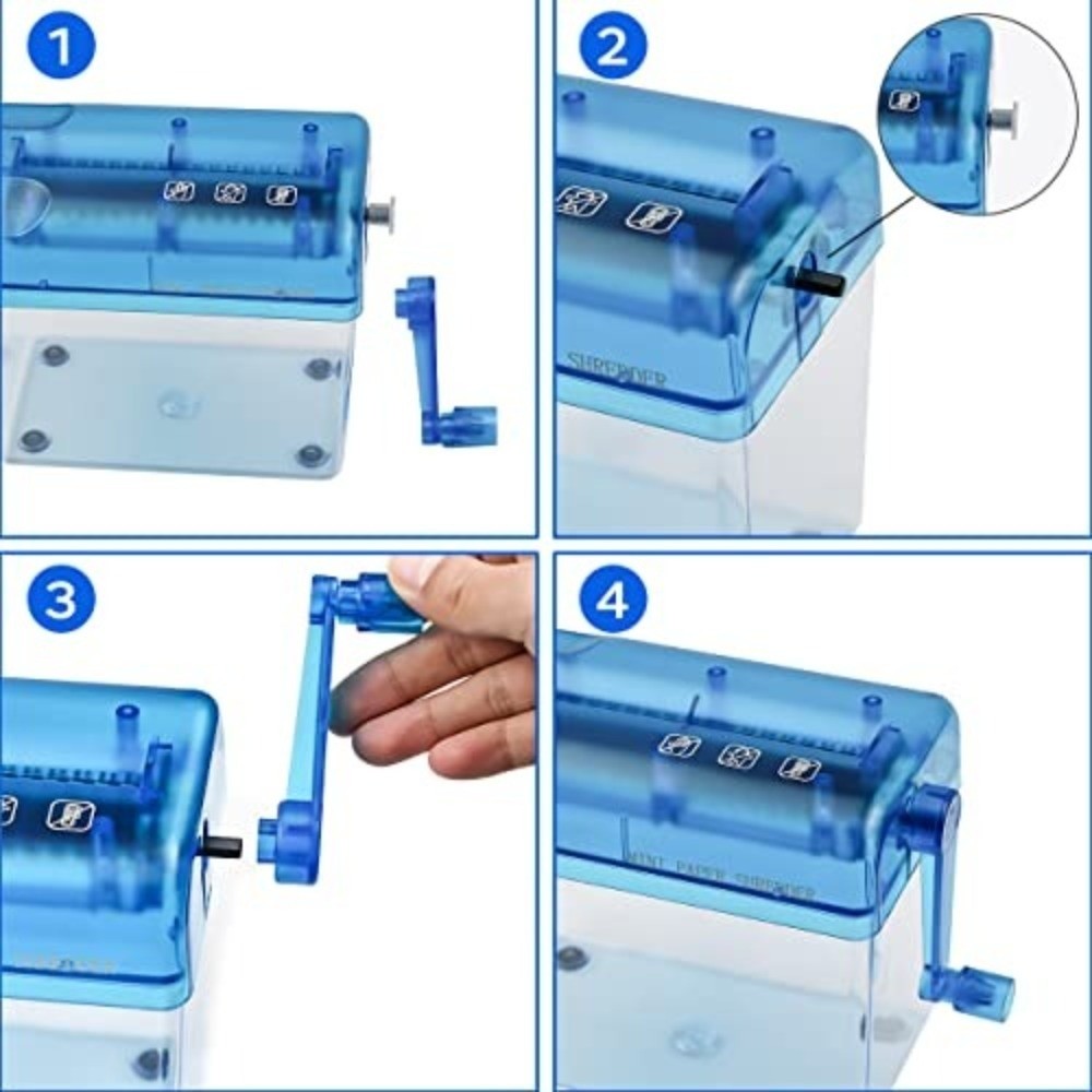 Trituradora Manual de Papel de - Home Office Paper Shredder reseña y precio
